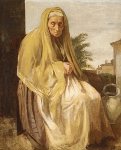 The Old Italian Woman by Edgar Degas